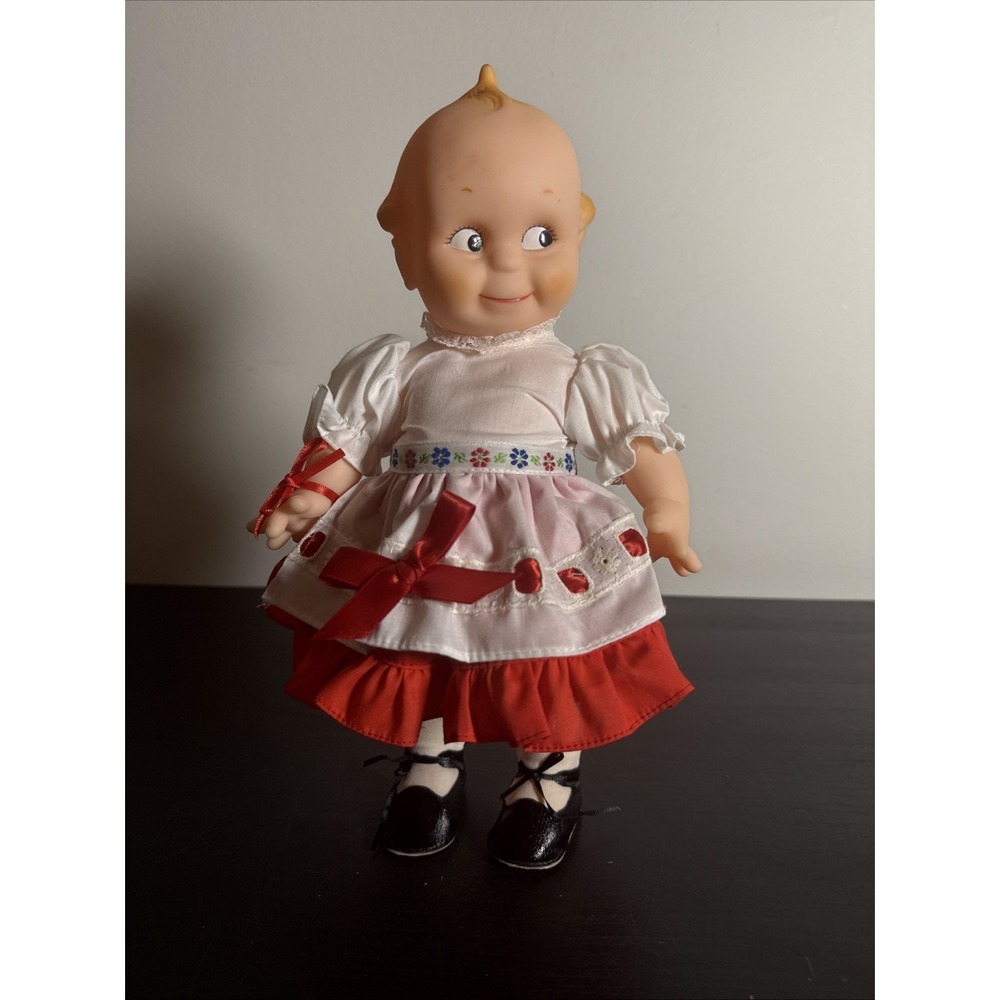 Vtg Kewpie 1980's "Little Red Riding Hood" by Jesco  12" Tall Missing Hood